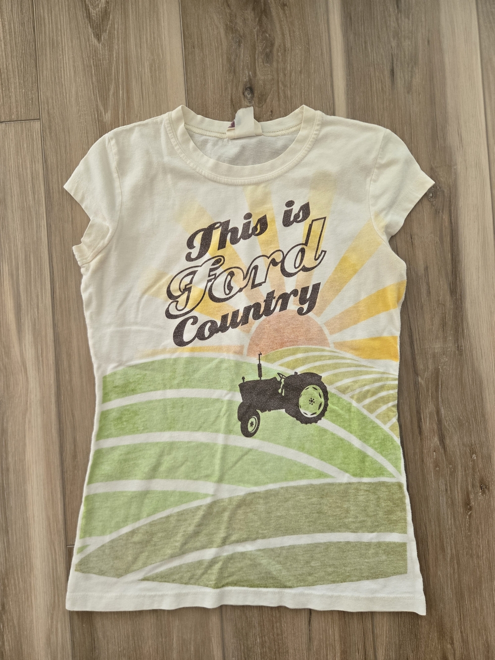 Ford Country Graphic Tee - Cream, Green
